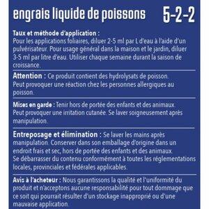 Liquid Fertilizer 5-2-2 NPK Fish Fertilize 1L - image 6