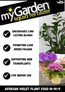 Liquid Fertilizer 8-14-9 NPK African Violet 150ml - image 3