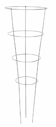 myGarden - Tomato Cage - Galvanized 4 Rings 3 Legs 42"x14"